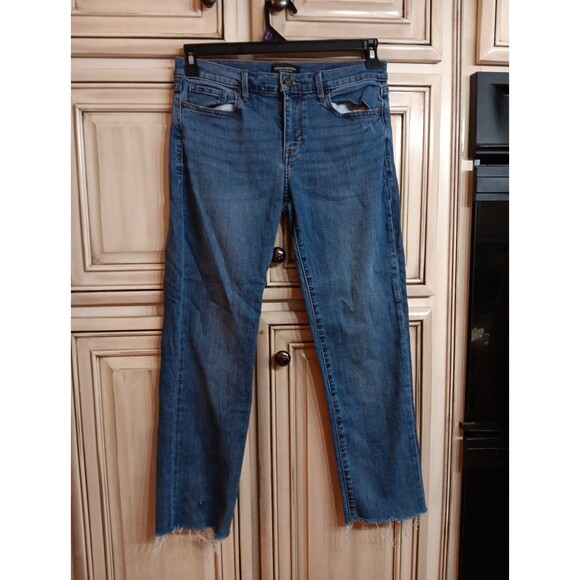 BANANA REPUBLIC‎ Girlfriend Jeans Women's Size 28 Distressed - Picture 1 of 6